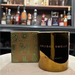 Boy Smells Holiday Smells Gold Candle